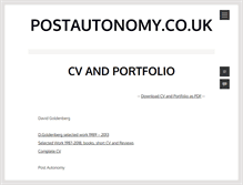 Tablet Screenshot of postautonomy.co.uk